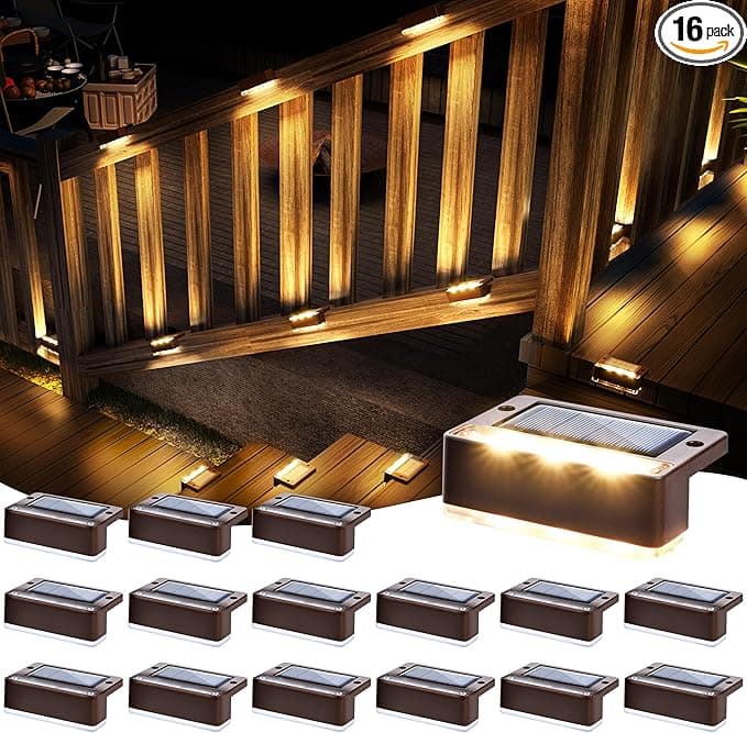 Solpex Solar Step Lights, 16 Pack – $26.99