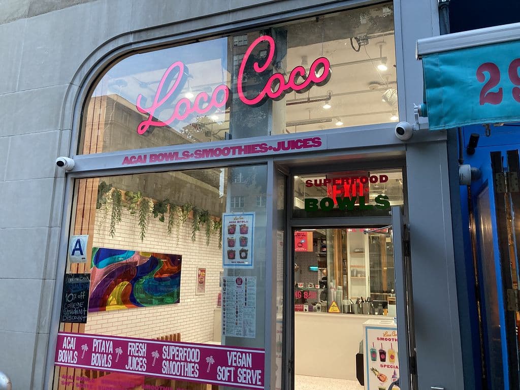 Power Smoothie at Loco Coco or Juice Press