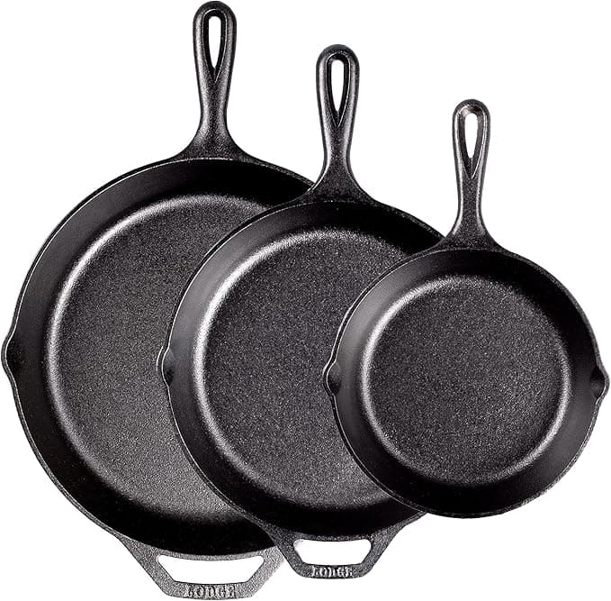  Lodge Pre-Seasoned Cast Iron Skillet Set – $54.90