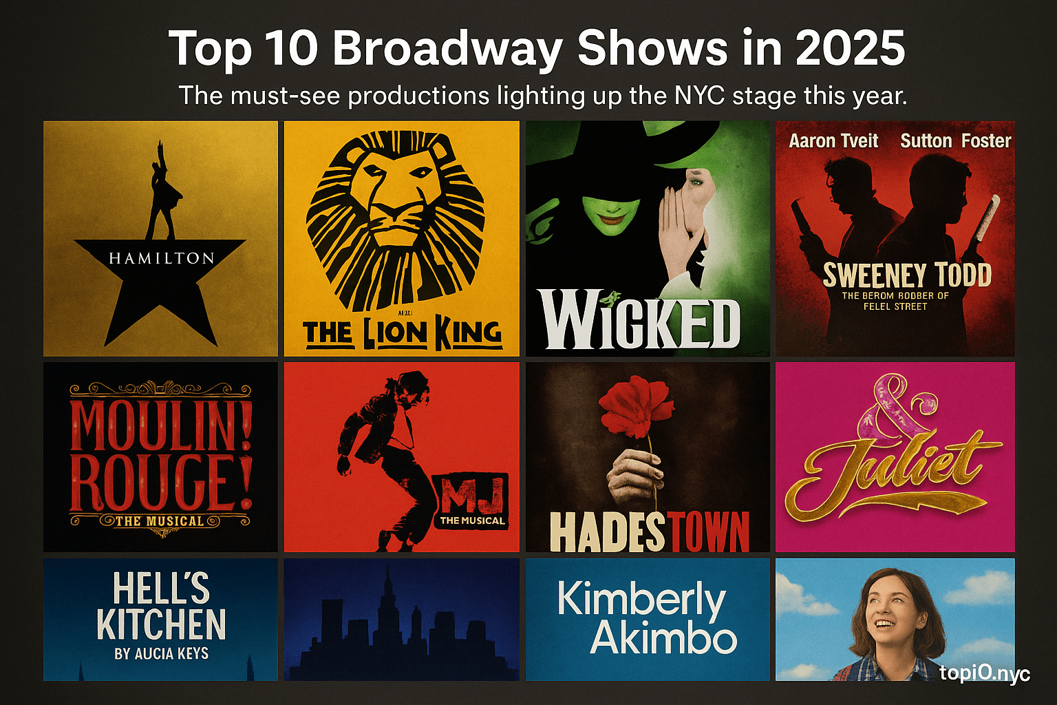 Top 10 Broadway Shows in 2025