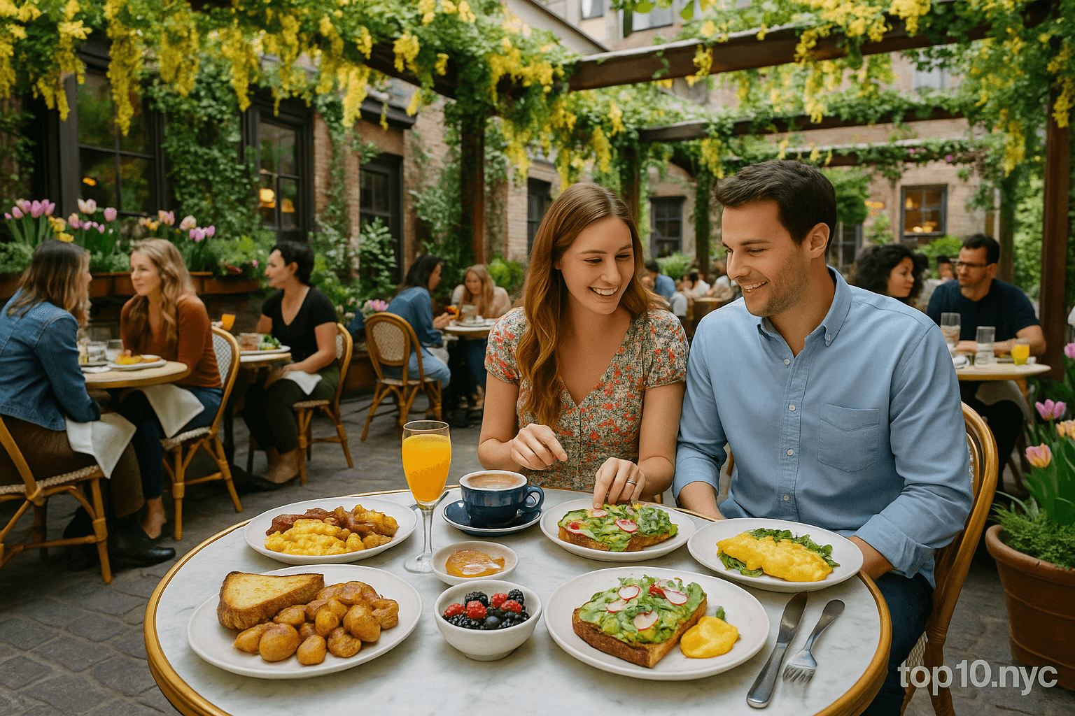 Top 10 Brunch Spots That Feel Like Spring in NYC