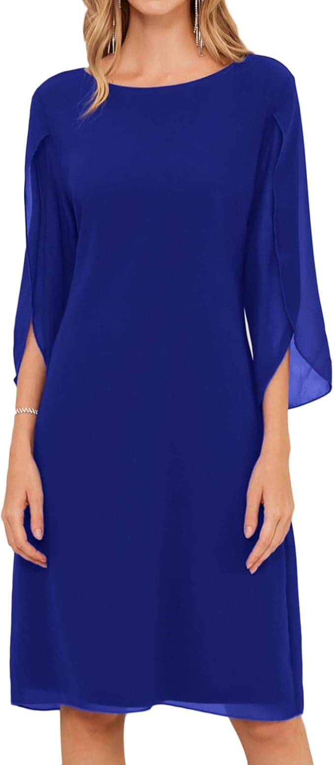 Grace Karin Women’s Flutter Sleeve Chiffon Dress – $51.29